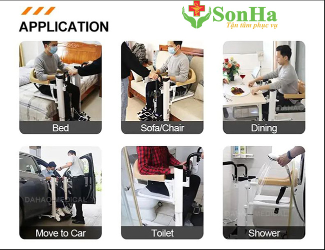 xe lăn nâng hạ người bệnh